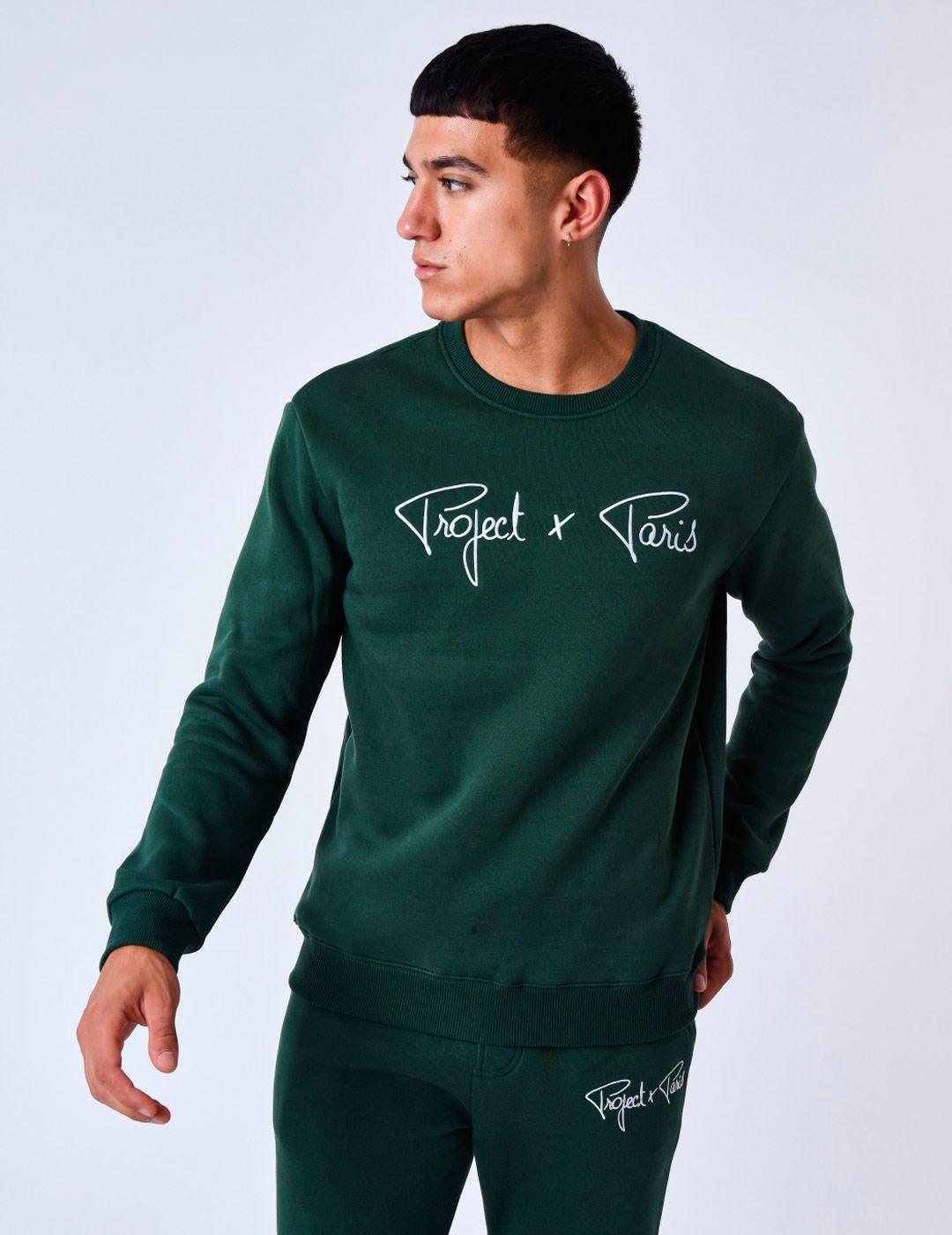 Sudadera Crew Project X Paris 1920009 - Verde