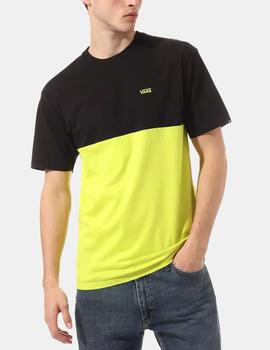 Camiseta Vans  COLORBLOCK - Negro/Lima