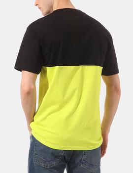 Camiseta Vans  COLORBLOCK - Negro/Lima