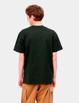 Camiseta CARHARTT AMERICAN SCRIPT - Dark Cedar