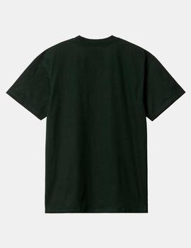 Camiseta CARHARTT AMERICAN SCRIPT - Dark Cedar