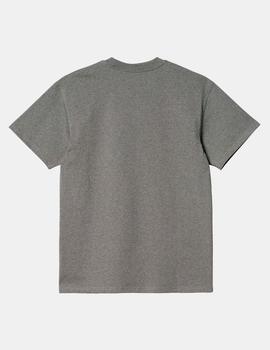 Camiseta CARHARTT AMERICAN SCRIPT - Dark Grey Heather