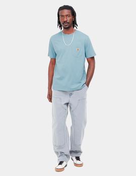 Camiseta CARHARTT WIP POCKET - Misty Sky