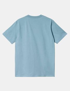 Camiseta CARHARTT WIP POCKET - Misty Sky