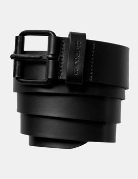 Cinturón LEATHER BELT - Black/Black
