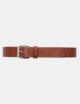 Cinturón CARHARTT LEATHER BELT - Cognac/Silver