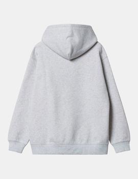 Sudadera Capucha W' Carhartt -Ash Heather / Rocket