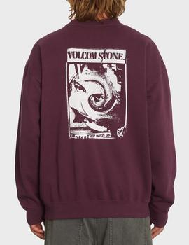 Sudadera Crew VOLCOM NO RECESS LSE - Mulberry