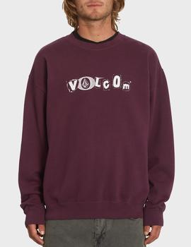 Sudadera Crew VOLCOM NO RECESS LSE - Mulberry