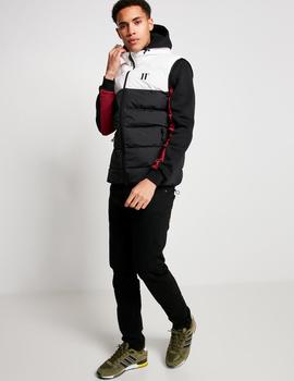 Chaleco PANELLED BLOCK PUFFER - Black / White