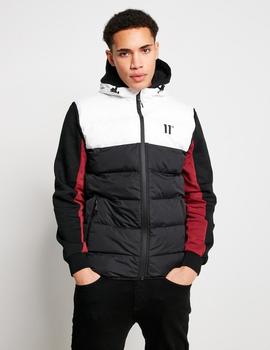 Chaleco PANELLED BLOCK PUFFER - Black / White