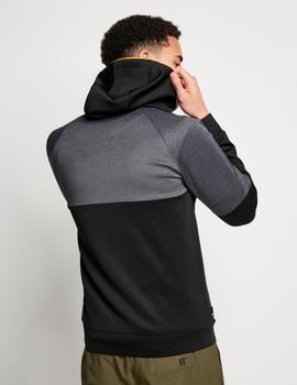 Sudadera Quarter CUT AND SEW PIPED - Black / Charcoal