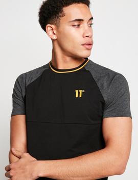 Cta. CUT AND SEW PIPED MUSCLE FIT - Black / Charcoal