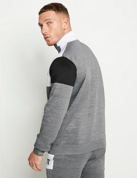 Sud. Abierta 11 DEGREES CUT AND SEW - Mid Grey Marl / White