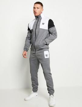 Sud. Abierta 11 DEGREES CUT AND SEW - Mid Grey Marl / White