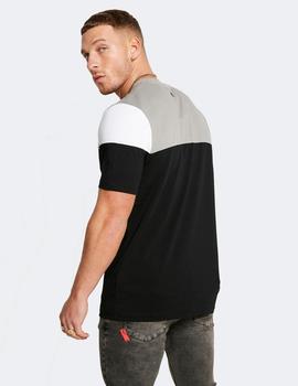 Camiseta 11 DEGREES CUT AND SEW - Black / Silver / White