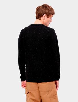 Jersey CARHARTT ANGLISTIC - Speckled Black