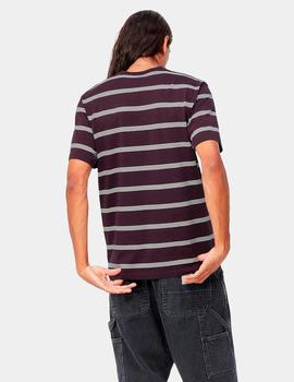 Camiseta CARHARTT GLOVER - Dark Plum / Wax / Wax