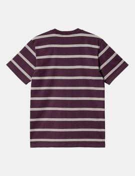 Camiseta CARHARTT GLOVER - Dark Plum / Wax / Wax