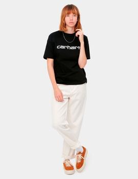 Camiseta CARHARTT W' SCRIPT- Black / White