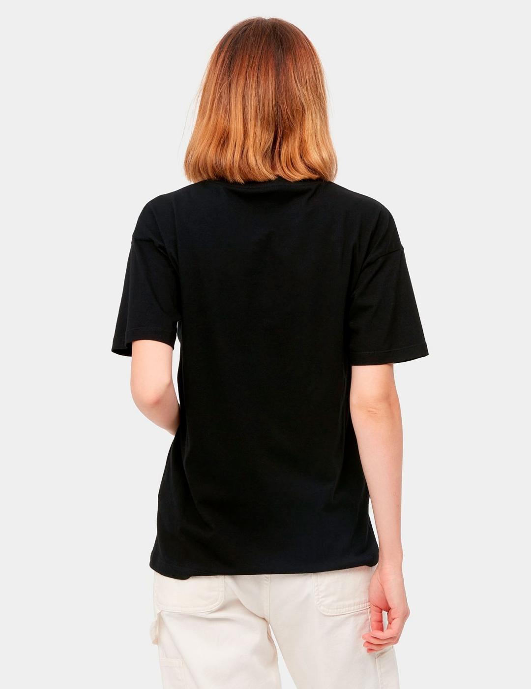 Camiseta CARHARTT W' SCRIPT- Black / White