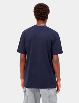 Camiseta CARHARTT SCRIPT - Enzian / Misty Sky