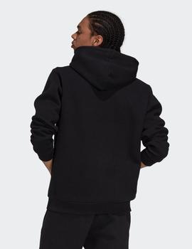 Sudadera Capucha ADIDAS TREFOIL - Negro/Blanco