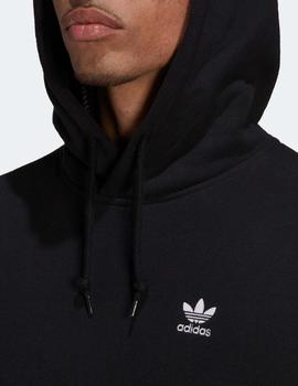 Sudadera Capucha ADIDAS TREFOIL - Negro/Blanco