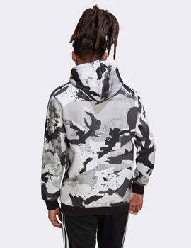 Sudadera Capucha ADIDAS CAMO AOP - Chalk White