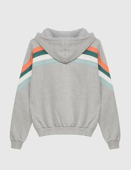 Sudadera Abierta KAOTIKO WALKER  - Gray/Apricot/Cloud