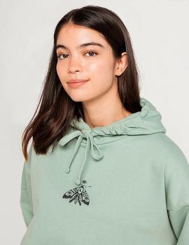 Sudadera KAOTIKO WASHED MOTH  - Pale Green