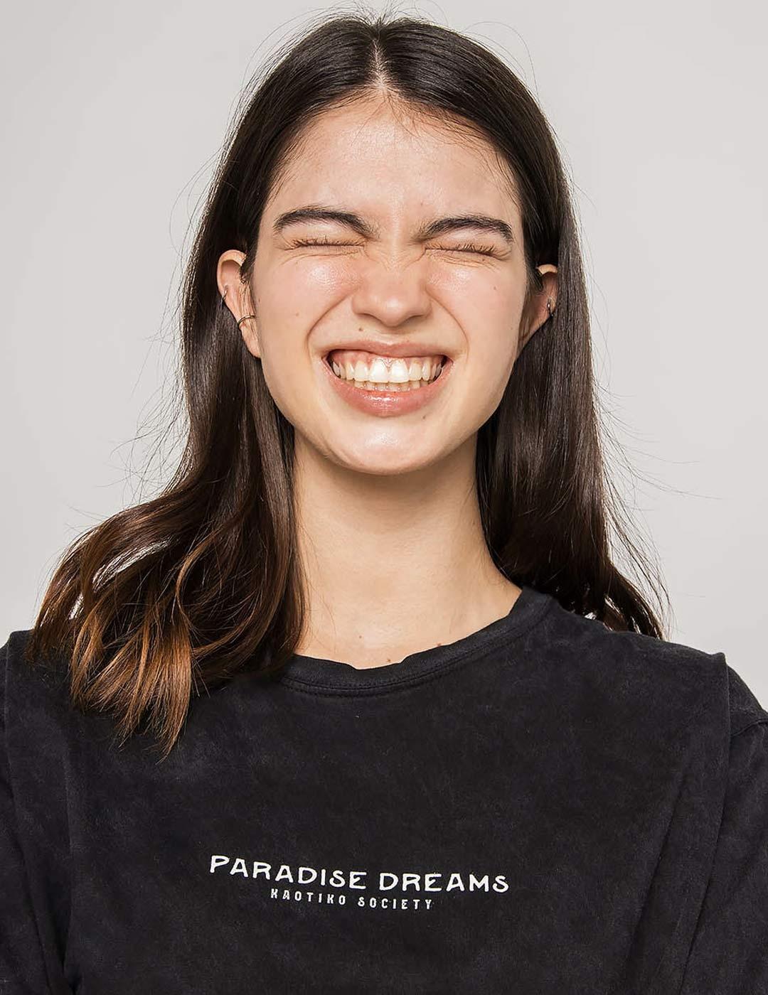 Camiseta KAOTIKO WASHED PARADISE DREAMS - Black