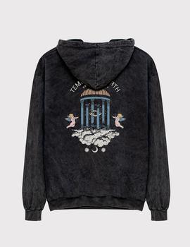 Sudadera Capucha KAOTIKO WASHED TEMPLE  - Black