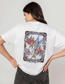 Camiseta KAOTIKO WASHED BIRD  - White