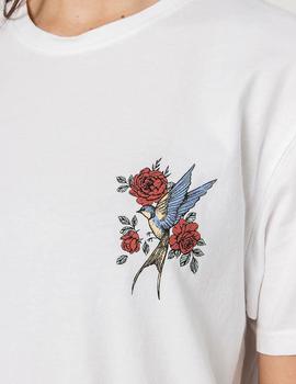 Camiseta KAOTIKO WASHED BIRD  - White