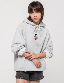 Sudadera Capucha KAOTIKO LOTUS YING YANG  - Grey
