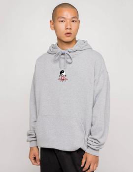 Sudadera Capucha KAOTIKO LOTUS YING YANG  - Grey