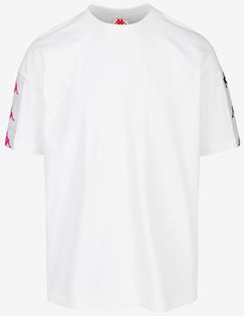 Camiseta KAPPA LILLA - White Black Raspberry