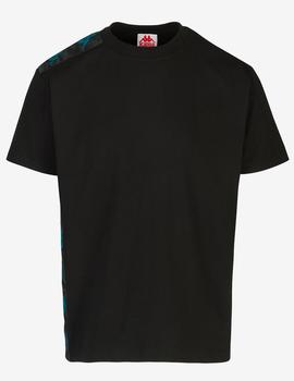 Camiseta KAPPA LOVELY - Black Raspberry Ocean Dk
