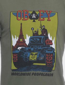 Camiseta Obey KRUSHIN WORLDWIDE - Dark olive