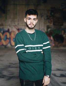 Jersey Obey ROEBLING SWEATER - Dark teal multi