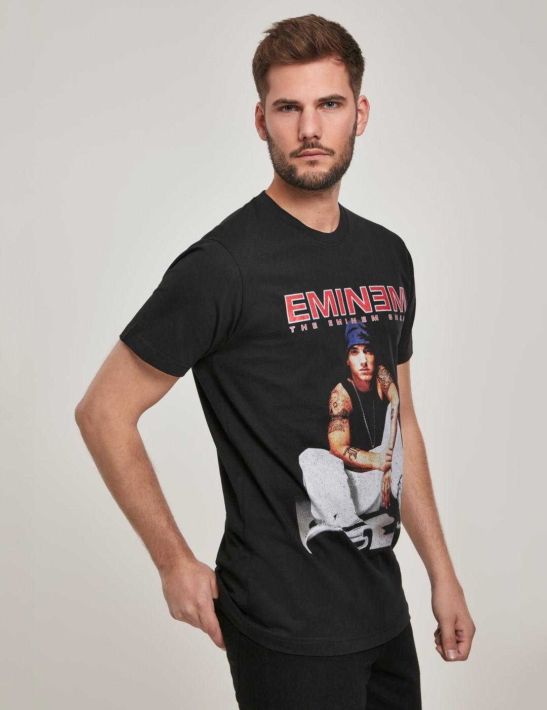 Camiseta MISTERTEE EMINEM SEATED SHOW - Negro