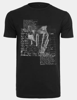 Camiseta MISTERTEE TUPAC LYRICS - Negro