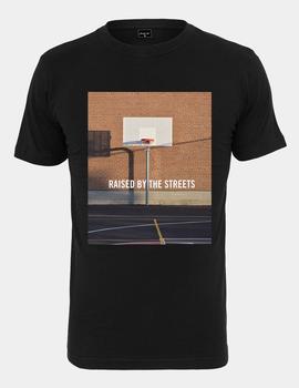 Camiseta MISTERTEE RAISED BY THE STREETS - Negro