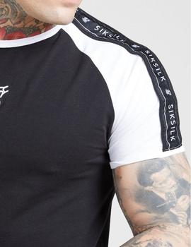 Camiseta RAGLAN CURVED HEM TECH - Taped Black