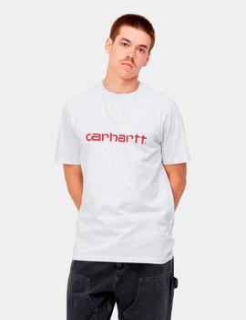 Camiseta CARHARTT SCRIPT - Ash Heather / Rocket