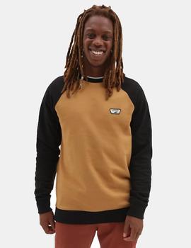 Sudadera Crew VANS RUTLAND III - Bone Brown/Black