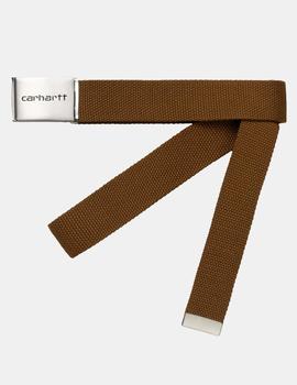 Cinturón CARHARTT WIP CLIP CHROME - Hamilton Brown