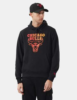 Sudadera Capucha NEON FADE CHICAGO BULLS - Black