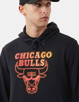 Sudadera Capucha NEON FADE CHICAGO BULLS - Black